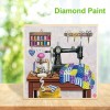 Sewing Machine  - Full Round Diamond - 30x30cm