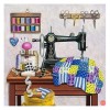 Sewing Machine  - Full Round Diamond - 30x30cm