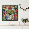 Novelty Skull - Special Shaped Diamond - 25x25cm