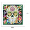Novelty Skull - Special Shaped Diamond - 25x25cm