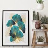 Green Leaves Ornaments - Full Square Diamond - 40x50cm