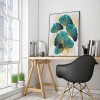 Green Leaves Ornaments - Full Square Diamond - 40x50cm