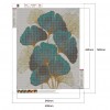 Green Leaves Ornaments - Full Square Diamond - 40x50cm