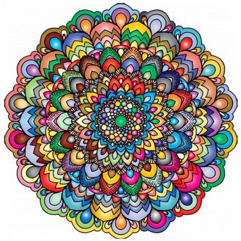 Poster Gorgeous Mandala - Full Round Diamond - 30x30cm