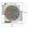 Poster Gorgeous Mandala - Full Round Diamond - 30x30cm