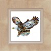 Eagle Animal - Partial Round Diamond - 30x30cm