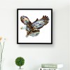 Eagle Animal - Partial Round Diamond - 30x30cm