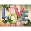 LOVE - Full Round Diamond - 40x30cm