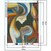 Abstract Lady - Full Square Diamond - 40x50cm