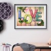 LOVE - Full Round Diamond - 40x30cm