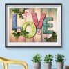 LOVE - Full Round Diamond - 40x30cm