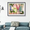 LOVE - Full Round Diamond - 40x30cm