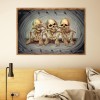 Skull - Full Round Diamond - 40x30cm