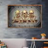Skull - Full Round Diamond - 40x30cm