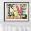 LOVE - Full Round Diamond - 40x30cm