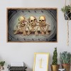 Skull - Full Round Diamond - 40x30cm