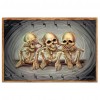 Skull - Full Round Diamond - 40x30cm