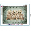Skull - Full Round Diamond - 40x30cm