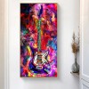 Guitar - Full Round Diamond - 45x85cm
