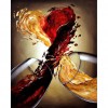 Wine - Full Round Diamond - 30x40cm