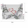 Love Heart - Full Diamond Painting - 40x30cm