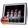 Snowman - Full Round Diamond - 50x40cm