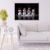 Snowman - Full Round Diamond - 50x40cm