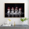 Snowman - Full Round Diamond - 50x40cm