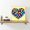 Heart - Full Round Diamond - 30x30cm