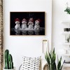 Snowman - Full Round Diamond - 50x40cm