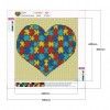 Heart - Full Round Diamond - 30x30cm