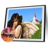 Carefree Angel - Full Round Diamond - 40x30cm