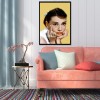 5D diy Full Round Drill Diamond Painting Hepburn Art Picture