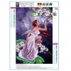 35x25cm DIY Diamond Butterfly Fairy Painting Needlework s
