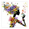Butterfly Beauty Lady 5D Drill Diamond DIY Painting A