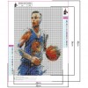 Basketball Player  - Full Round Diamond - 30x40cm