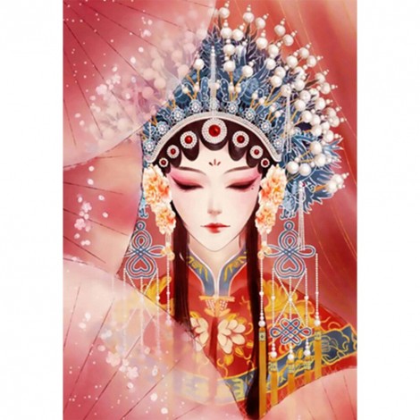 Opera Female Role Full Drill Special Shaped Diamond Painting 5D Mosaic Kit