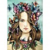 Butterfly Girl - Full Diamond Painting - 40x30cm
