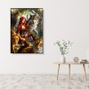 Women and Wolf - Full Diamond Painting - 30x40cm