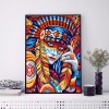 5D Full Round Drill Picture DIY Colorful Indian Mosaic Diamond Painting Set
