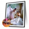 Ballet Girl  - Full Round Diamond - 30x40cm