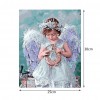 Angel girl - Partial Round Diamond - 25x30cm