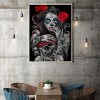 Skull Beauty - Full Diamond Painting - 40x30cm