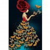 Butterfly Girl - Special Shaped Dimond - 30*40cm