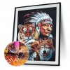 5D Tribal Leader Diamond Painting Animal