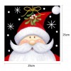 Santa Claus - Full Round Diamond - 25x25cm