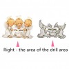 Three Little Angels - Partial Round Diamond - 30x40cm