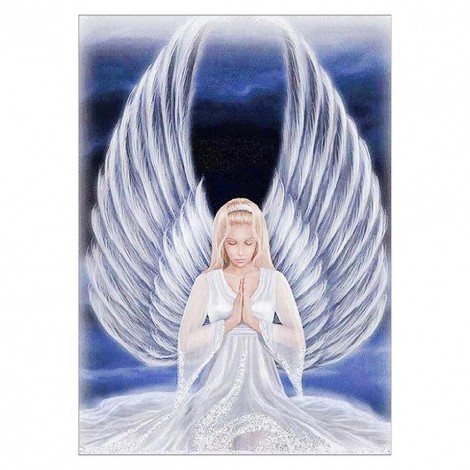 Angel Wings - Full Round Diamond - 30x40cm