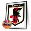 Japan Football - Full Round Diamond - 30x40cm
