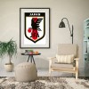 Japan Football - Full Round Diamond - 30x40cm